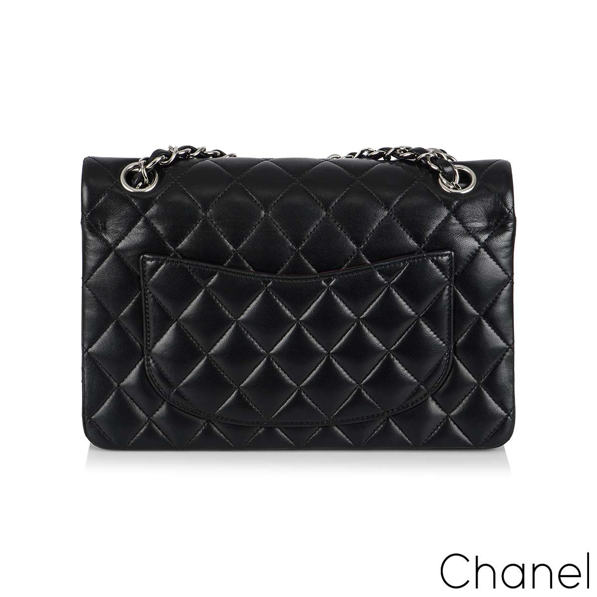 Chanel Black Lambskin Small Double Flap Bag